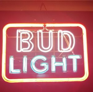 Vintage BudLight neon tubular sign